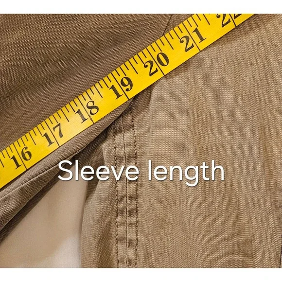 Johnston & Murphy Mens Tan Cotton Field Jacket Utility Blazer Size L Brown - Picture 11 of 11